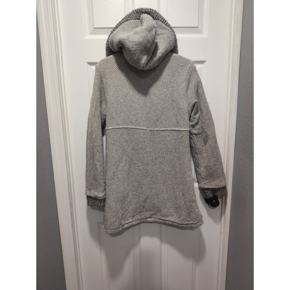 Rip Curl Penny Longline Fleece Lined Jacket Small Gray Hoodie Full Zip Cozy Warm - Picture 2 of 12